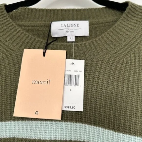 La Ligne Mini Striped Toujours Sweater, size L - Picture 4 of 4